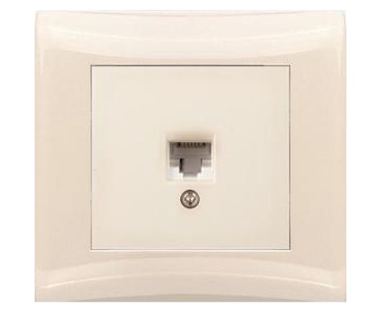 Одноместная телефонная розетка Volsten V01-12-F12-S, RJ-11 Magenta Crema, 9048 