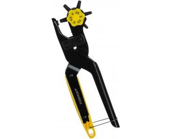 Револьверный дырокол для кожи STAYER PROFESSIONAL усиленный, 6-в-1, 2-4,5мм 22943_z01 