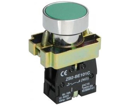 Кнопка управления IEK LAY5-BA31 без подсветки зеленая 1з ИЭК BBT60-BA-K06 