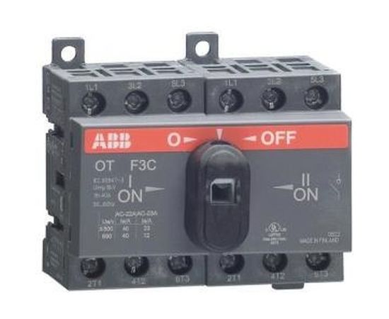 Реверсивный рубильник ABB OT40 F3C 40A 1SCA104913R1001 