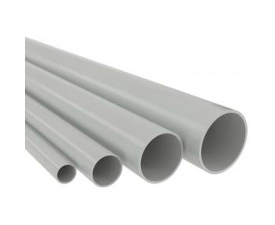 Труба DKC ПВХ, жёсткая, гладкая д.20мм, тяжёлая, 3м, цвет серый 63520 