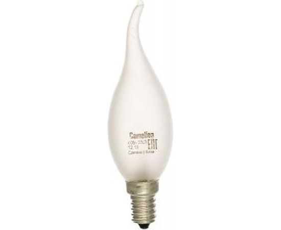 Лампа накаливания с матовой колбой, свеча на ветру 40/CW/FR/E14 Camelion MIC 11278 