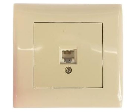 Одноместная телефонная розетка Volsten V01-12-F12-S, RJ-11 Magenta Crema, 9048 – изображение 2