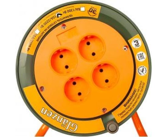 Силовой удлинитель на катушке GLANZEN EB-30-004 – изображение 3