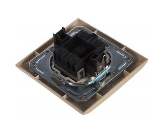 Одноклавишный выключатель в сборе, крем Volsten Magenta V01-12-V11-S 9017 – изображение 2