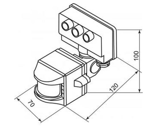 Датчик движения и освещенности FERON 1200w, 120°, 12м, IP44, белый Feron 22003 – изображение 2