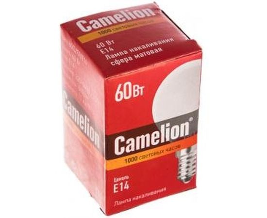 Электрическая лампа накаливания с матовой колбой MIC Camelion 60/D/FR/E14, 9870 – изображение 2