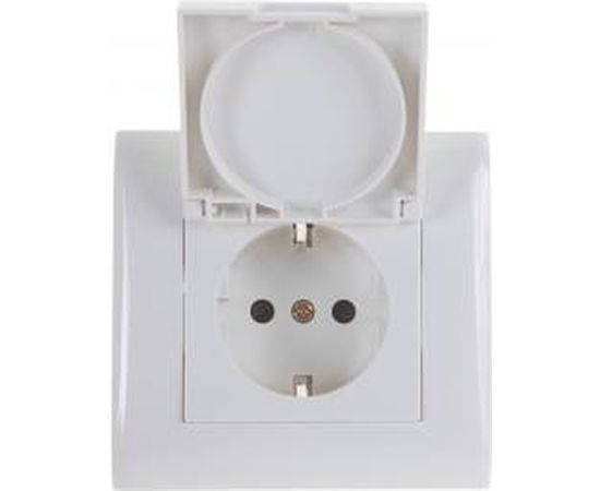 Бытовая розетка с крышкой Volsten V01-11-R18-S, Magenta, 8961 – изображение 4