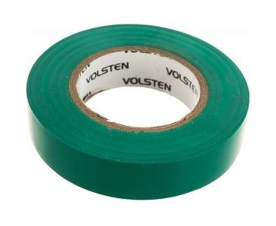 Изолента Volsten V02-7G-13х15-20 0,13х15 мм, зеленая, 20 метров 9793 – изображение 4