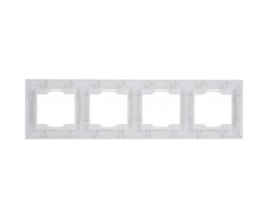 Вертикальная 4-местная рамка Volsten Violet V01-21-A42-M белая 9975 – изображение 3