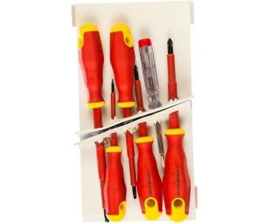 Набор диэлектрических отверток STAYER Profi-Electro SL:3.0x75 мм/4.0x100 мм/5.5x125 мм/PH:№1x80 мм/2x100 мм/100-250 В тестер 6 шт. 25145-H6_z01 – изображение 2