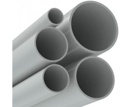 Труба DKC ПВХ, жёсткая, гладкая д.20мм, тяжёлая, 3м, цвет серый 63520 – изображение 2