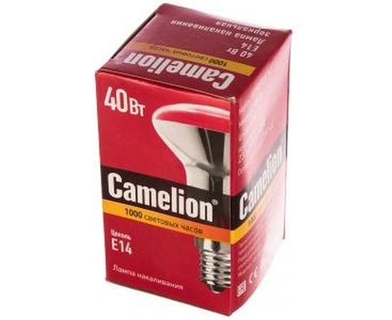 Зеркальная электрическая лампа накаливания MIC Camelion 40/R50/E14, 8977 – изображение 2