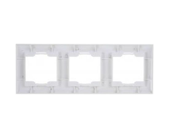 Вертикальная 3-местная рамка Volsten Violet V01-21-A32-M белая 9974 – изображение 3