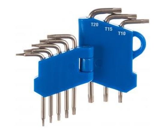 Набор ключей имбусовых Зубр Эксперт Мини для точных работ Cr-V TORX Т5-Т20 с отверстием для защищенного крепежа 8 шт. 27477-H8 – изображение 2