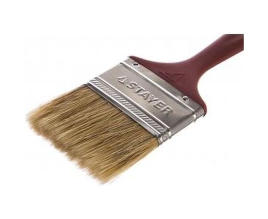 Плоская кисть STAYER Universal Master светлая натуральная щетина пластмассовая ручка 63 мм 0107-63_z01 – изображение 2