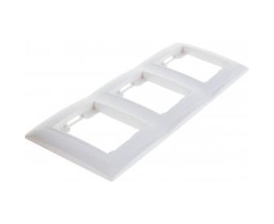 Вертикальная 3-местная рамка Volsten Violet V01-21-A32-M белая 9974 – изображение 2