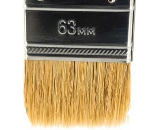 Плоская кисть STAYER Universal Master светлая натуральная щетина пластмассовая ручка 63 мм 0107-63_z01 – изображение 3