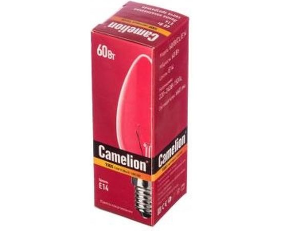 Электрическая лампа накаливания с прозрачной колбой MIC Camelion 60/B/CL/E14, 8970 – изображение 2
