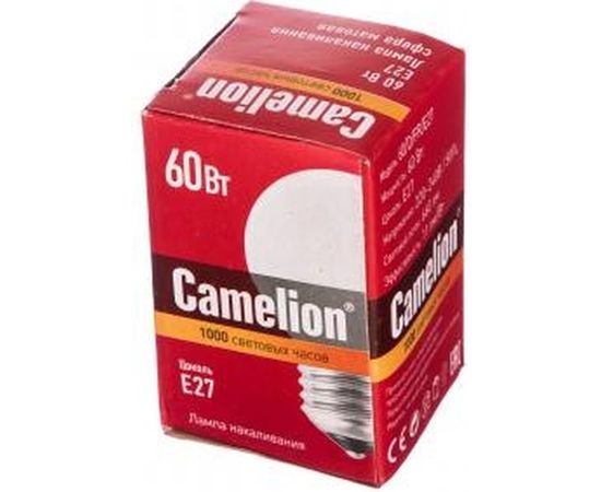 Электрическая лампа накаливания с матовой колбой MIC Camelion 60/D/FR/E27, 9871 – изображение 2