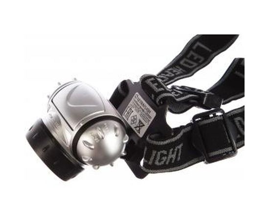 Налобный фонарь Ultraflash LED 5351 (металлик, 7LED, 3 реж, 3XR03, пласт, коробка) 10260 – изображение 2