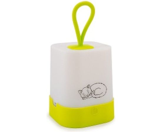 Фонарь ЯРКИЙ ЛУЧ LT-6 Барсик, желто-зеленый, аккум. мини-кемпинг, 3 режима+RGB 4606400106197 