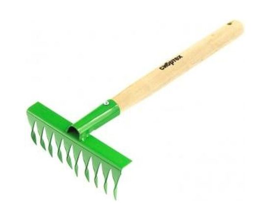 Витые 10-зубые грабли с рукояткой, 180 мм, 300 мм СИБРТЕХ Р 61762 