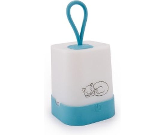 Фонарь ЯРКИЙ ЛУЧ LT-6 Барсик, голубой, аккум. мини-кемпинг, 3 режима+RGB 4606400106180 