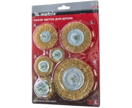 Набор щеток для дрели 6 шт. MATRIX 74496 