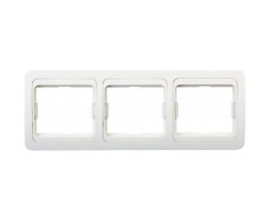 Рамка Smartbuy 3-местная горизонтальная белая Марс SBE-02w-00-FR-3 