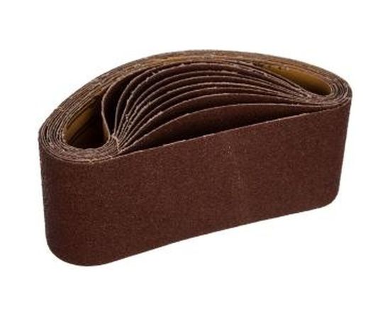 Лента абразивная бесконечная (10 шт; 75x457 мм; P 100) MATRIX 74217 