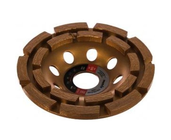 Чашка алмазная зачистная двухрядная (115х22.2 мм) MATRIX 72980 