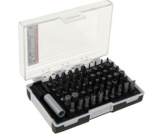 Набор бит с магнитным держателем, CrV, 61шт MATRIX 11387 – изображение 2