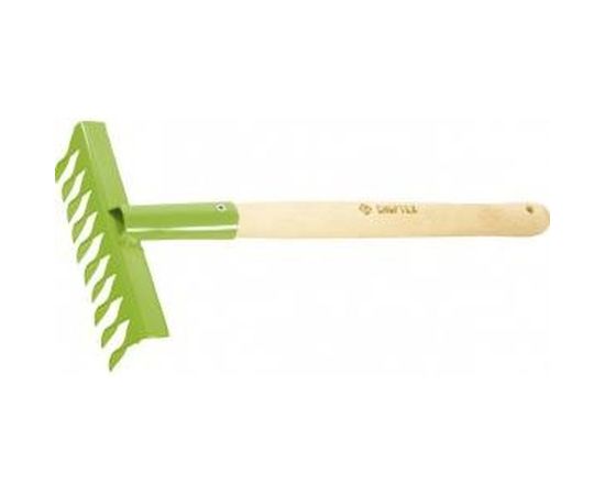 Витые 10-зубые грабли с рукояткой, 180 мм, 300 мм СИБРТЕХ Р 61762 – изображение 2