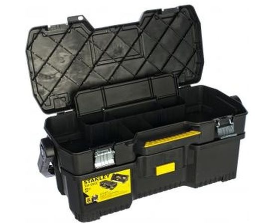 Открытый профессиональный пластмассовый ящик для инструмента со съемным кейсом STANLEY 1-97-506 – изображение 7