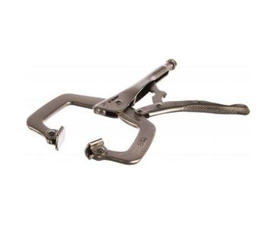 Специальный ручной зажим Зубр Эксперт точечный с подвижными губками для деталей различных форм 280 мм 22517 – изображение 2