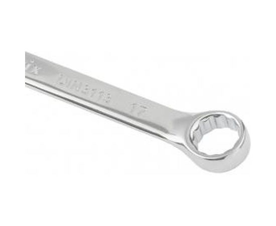Комбинированный ключ 17 мм CrV, полированный хром MATRIX 15161 – изображение 4