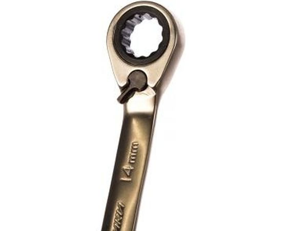 Комбинированный трещоточный ключ с переключателем 14 мм ДТ 100/5 Дело Техники 515214 – изображение 2