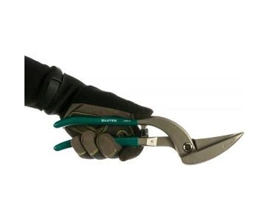 Ножницы по металлу Kraftool Pelikan цельнокованые длинный прямой и сквозной рез 300 мм 23008-30_z01 – изображение 5