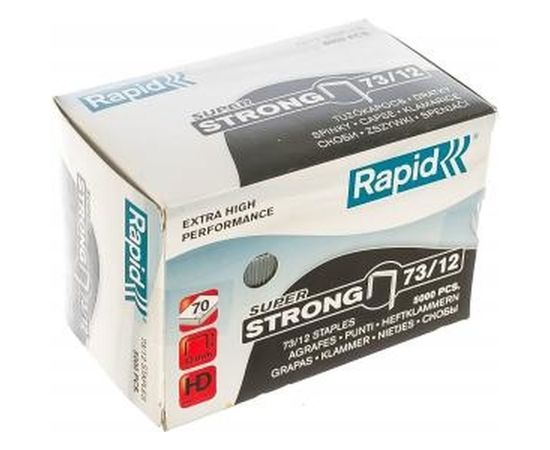 Скоба SuperStrong 5000 шт. для степлера (12 мм; Тип 73) Rapid 24890800 – изображение 2