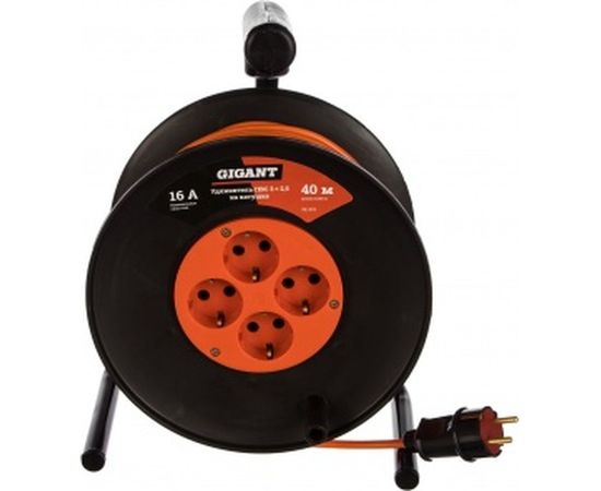 Удлинитель Gigant ПВС 3х2,5 40м на катушке PE-023 (Россия) – изображение 4