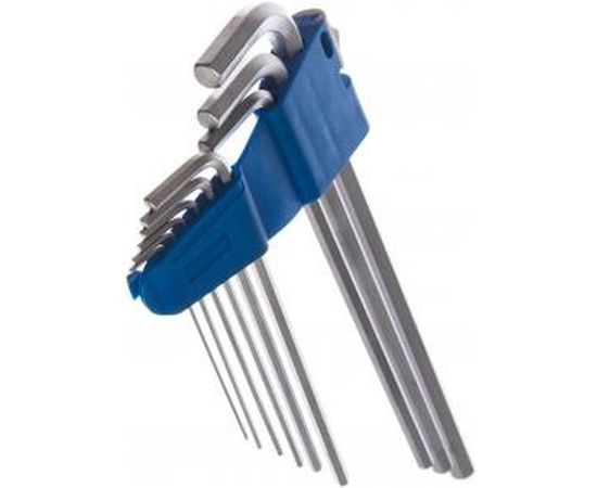 Набор имбусовых ключей, длинные, Cr-Mo, сатинированное покрытие, эргономичный держатель, HEX 1.5-10мм, 9шт Зубр ЭКСПЕРТ 27465-H9 – изображение 4