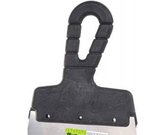 Шпатель из нержавеющей стали, 150 мм, зуб 4x4 мм, пластмассовая ручка СИБРТЕХ 85455 – изображение 2