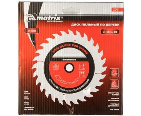 Диск пильный по дереву Professional (160x32 мм; 24Z) MATRIX 73249 – изображение 2