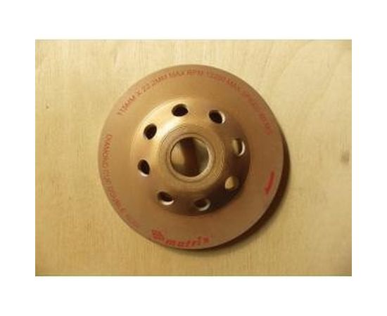 Чашка алмазная зачистная двухрядная (115х22.2 мм) MATRIX 72980 – изображение 3