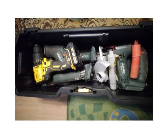 Открытый профессиональный пластмассовый ящик для инструмента со съемным кейсом STANLEY 1-97-506 – изображение 4