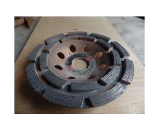 Чашка алмазная зачистная двухрядная (115х22.2 мм) MATRIX 72980 – изображение 2