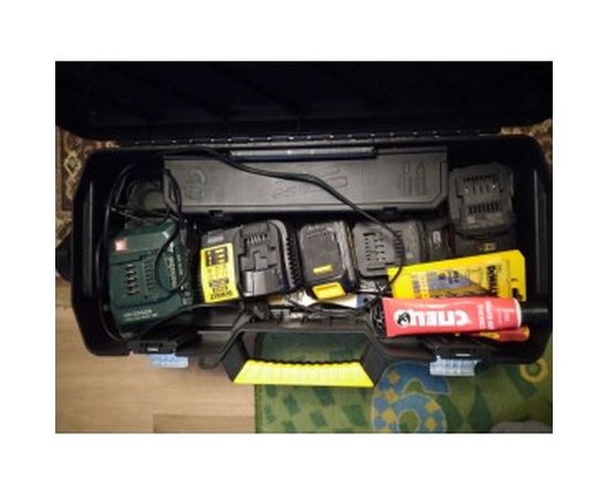 Открытый профессиональный пластмассовый ящик для инструмента со съемным кейсом STANLEY 1-97-506 – изображение 5