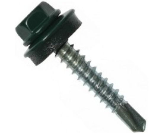 Кровельный саморез Kenner 5,5х19 RAL6005 тёмно-зелёный 300шт ск55196005ф 