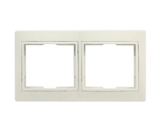 Рамка Smartbuy 2-местная горизонтальная бежевая Венера SBE-01i-00-FR-2 